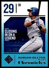 Adrian Beltre #34 Baseball Cards 2018 Panini Chronicles Prices