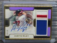 Austin Riley [Purple] #FAC-ARI Baseball Cards 2023 Topps Definitive Framed Autograph Patch Collection Prices