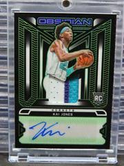 Kai Jones [Green] Basketball Cards 2021 Panini Obsidian Rookie Jersey Ink Autographs Prices