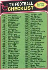 Checklist 133-264 #177 Football Cards 1976 Topps Prices