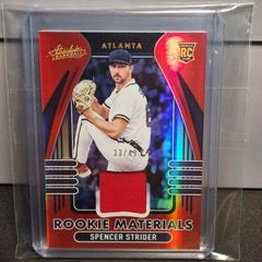 Spencer Strider [Spectrum Red] #ARM-SS Baseball Cards 2022 Panini Absolute Rookie Materials Prices
