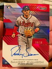Dansby Swanson [Red Refractor] #B17-DS Baseball Cards 2017 Bowman's Best of Autograph Prices
