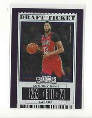 Anthony Davis [Blue Foil] #2 Basketball Cards 2019 Panini Contenders Draft Picks Prices