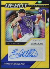 Ryan Castellani [Gold Prizm] Baseball Cards 2021 Panini Prizm Debut Signatures Prices