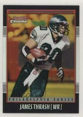 James Thrash [Gold Refractor] #31 Football Cards 2001 Bowman Chrome Prices