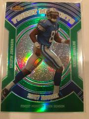 Calvin Johnson [Green Refractor] Football Cards 2007 Topps Finest Moments Prices