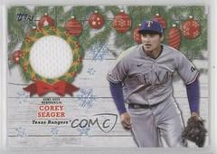 Corey Seager [Blue Metallic] Baseball Cards 2022 Topps Holiday Relics Prices