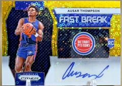 Ausar Thompson [Gold] #34 Basketball Cards 2023 Panini Prizm Fast Break Rookie Autograph Prices