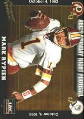 Mark Rypien #17 Football Cards 1993 Action Packed Monday Night Football Prices