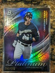 Christian Yelich [Purple] #PP-17 Baseball Cards 2019 Bowman Platinum Presence Prices
