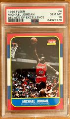 Michael Jordan #4 Basketball Cards 1996 Fleer Prices