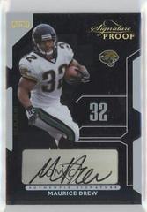 Maurice Drew [Signature Proof Gold] #106 Football Cards 2006 Playoff NFL Playoffs Prices
