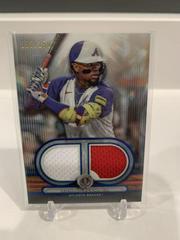 Ronald Acuna Jr. [Blue Single Player] #DR-RA Baseball Cards 2024 Topps Tribute Dual Relic Prices