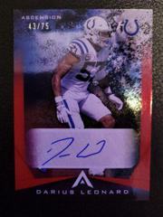Darius Leonard [Red] Football Cards 2021 Panini Chronicles Ascension Autographs Prices