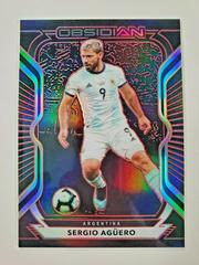 Sergio Aguero [Red] Soccer Cards 2020 Panini Obsidian Prices
