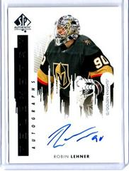 Robin Lehner #T-RL Hockey Cards 2022 SP Authentic Telemetry Autographs Prices