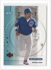 Sammy Sosa #38 Baseball Cards 2002 Upper Deck Ovation Prices