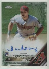 Brandon Drury [Green Refractor] Baseball Cards 2016 Topps Chrome Rookie Autographs Prices