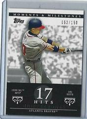 Chipper Jones [17 Hits] #23 Baseball Cards 2007 Topps Moments & Milestones Prices