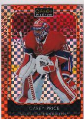 Carey Price [Orange Checkers] #10 Hockey Cards 2021 O-Pee-Chee Platinum Prices
