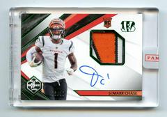 Ja'Marr Chase [Patch Autograph Emerald Spotlight] #107 Football Cards 2021 Panini Limited Prices