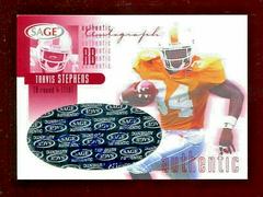 Travis Stephens [Red] #A40 Football Cards 2002 Sage Autographs Prices