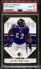 Ray Lewis #79 Football Cards 2009 SP Threads Prices