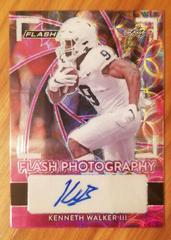 Kenneth Walker III [Kaleidoscope Pink] #FP-KW1 Football Cards 2022 Leaf Flash Photography Autographs Prices