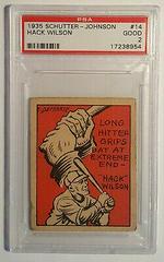 Hack Wilson #14 Baseball Cards 1935 Schutter Johnson Prices