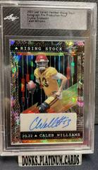 Caleb Williams [Crystal Snakeskin] #RS-CW1 Football Cards 2022 Leaf Valiant Autographs Rising Stock Prices