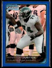 Winston Justice [Blue Refractor] #3 Football Cards 2006 Bowman Chrome Prices