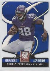 Adrian Peterson [Aspirations Die Cut] #55 Football Cards 2014 Panini Elite Prices