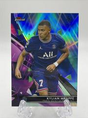 Kylian Mbappe [Blue, Aqua Vaporwave] Soccer Cards 2021 Topps Finest UEFA Champions League Prices