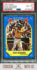 Dave Revering #4 Baseball Cards 1981 Fleer Star Stickers Prices