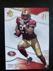 Frank Gore #33 Football Cards 2009 SP Authentic Prices