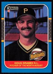 Doug Drabek #32 Baseball Cards 1987 Donruss Highlights Prices
