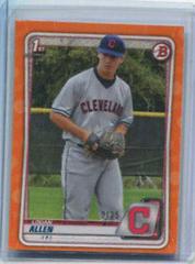 Logan Allen [Orange] #35 Baseball Cards 2020 Bowman Prices