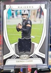 Derek Carr #M-DC Football Cards 2021 Panini Certified Materials Prices