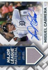 Miguel Cabrera #MLMA-MC Baseball Cards 2022 Topps Major League Material Autographs Prices