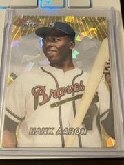 Hank Aaron [Atomic Refractor] #96BB-HA Baseball Cards 2016 Bowman's Best 1996 Prices