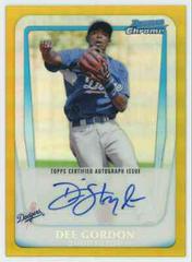 Dee Gordon [Gold Refractor Autograph] #BCP80 Baseball Cards 2011 Bowman Chrome Prospects Prices