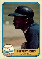 Ruppert Jones #101 Baseball Cards 1981 Fleer Prices