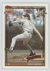 Andy Benes #307 Baseball Cards 1991 Topps Desert Shield Prices
