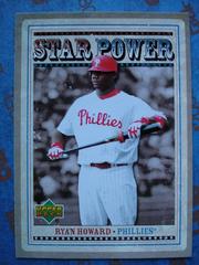 Ryan Howard #SP-RH Baseball Cards 2007 Upper Deck Star Power Prices