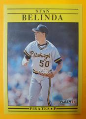 Stan Belinda #30 Baseball Cards 1991 Fleer Prices