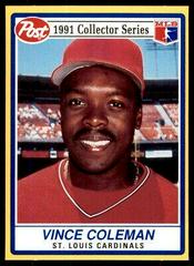 Vince Coleman Baseball Cards 1991 Post Cereal Prices