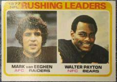 M.Van Eeghen, W.Payton [Rushing Leaders] Football Cards 1978 Topps Prices