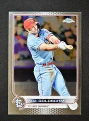 Paul Goldschmidt player worn jersey patch baseball card (St. Louis Cardinals)  2020 Topps Walmart Holiday #WHRPG