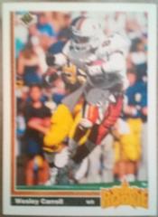 Wesley Carroll [Star Rookie] #12 Football Cards 1991 Upper Deck Prices