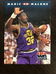 Magic on Malone Basketball Cards 1992 Skybox USA Prices